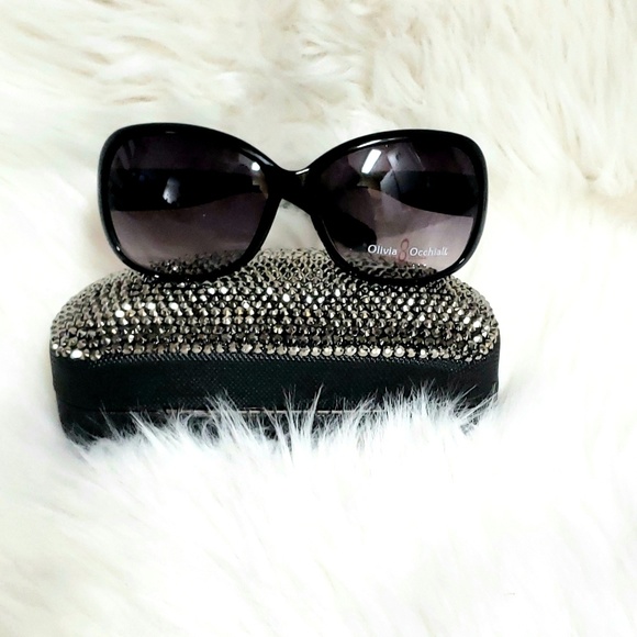 Olivia Occhiali Accessories - Olivia Occhiali Sunglasses -With a Rhinestone Case